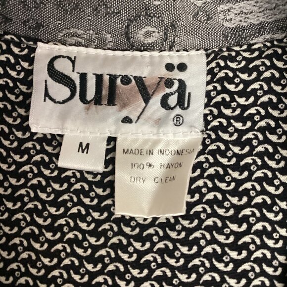 VTG Surya Beaded Embroidered Patchwork Cropped Jacket Sz M 184B - Picture 13 of 13